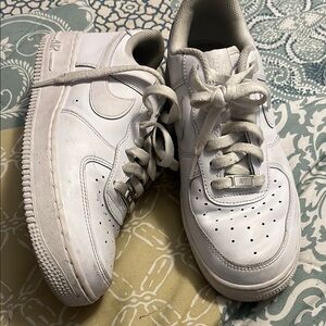 Nike White Lace-Up Sneakers